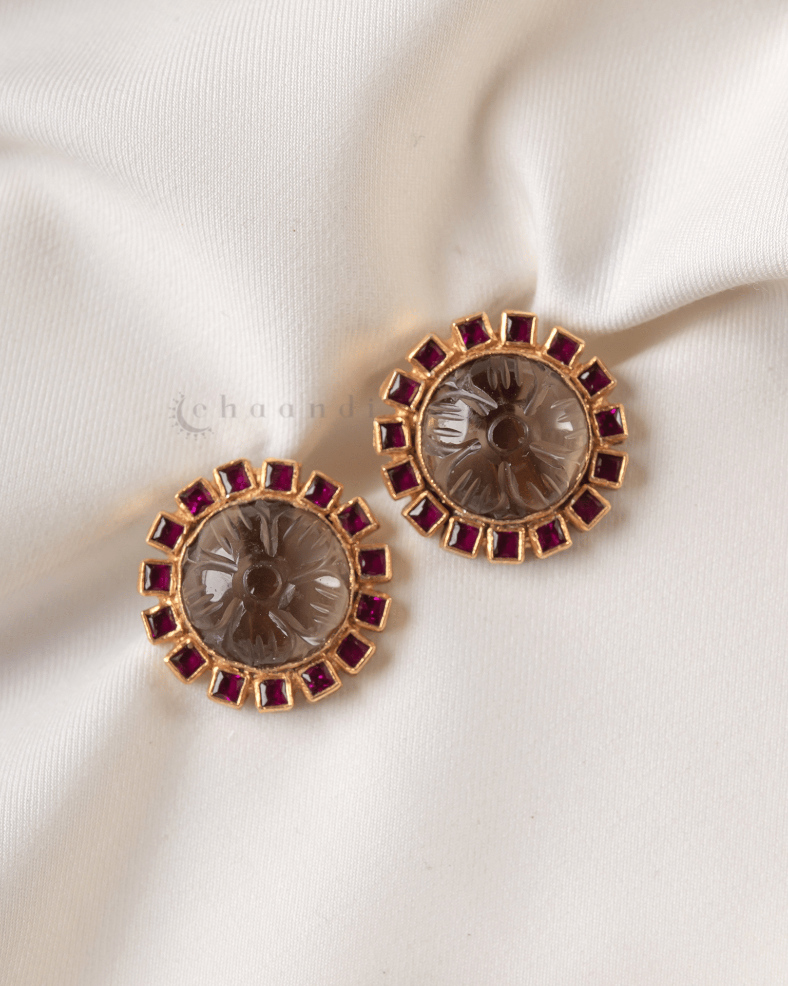 Gold Polish Silver Earrings CHE1823