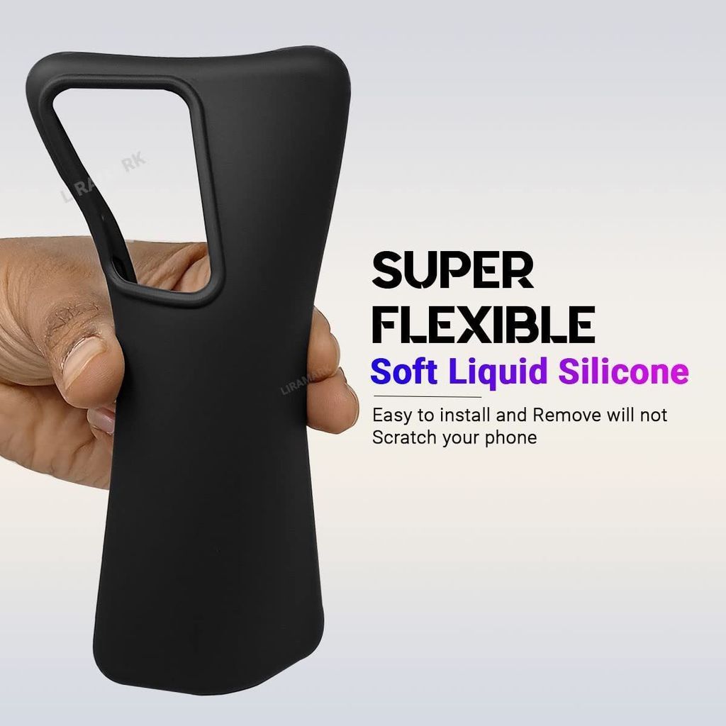 LIRAMARK Liquid Silicone Soft Back Cover Case for OnePlus Nord 2T 5G / 1+Nord 2T 5G