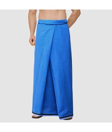 Feather Green - Multi Cotton Blend Men's Lungi ( Pack of 1 ) - None