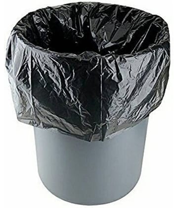 C I- 60 pcs Oxo- Biodegradable Medium Garbage Bags - 2 packs of 30 Pcs - 60 pcs - 19X21 Black Medium Disposable Garbage Trash Waste