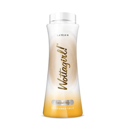 Layer'r Wottagirl Sandal Bliss Perfumed Talc for women | 150g (Pack of 1) Layer'r Wottagirl Sandal Bliss Perfumed Talc for women | 150g (Pack of 1)