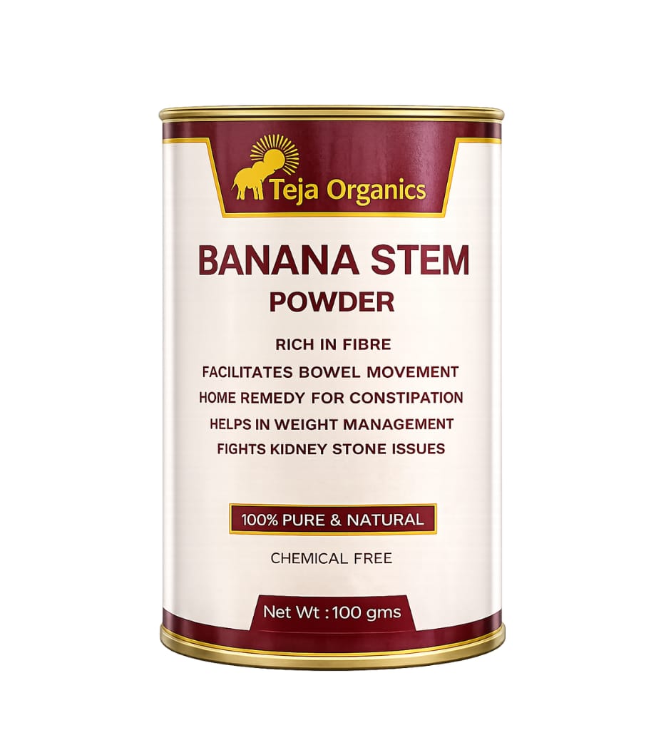 Banana Stem Powder | 100% Natural Superfood | Source of Dietary Fiber | Facilitates Bowel Movement | Home Remedy For Constipation | Supports Daily Nutrition & Wellness
