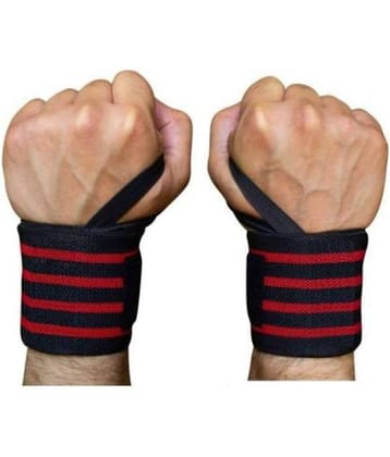 EmmEmm 2 Pcs Premium Thumb Loop Wrist Support for Cycling/Gym and Other Sports (Red/Green/Grey/Black)