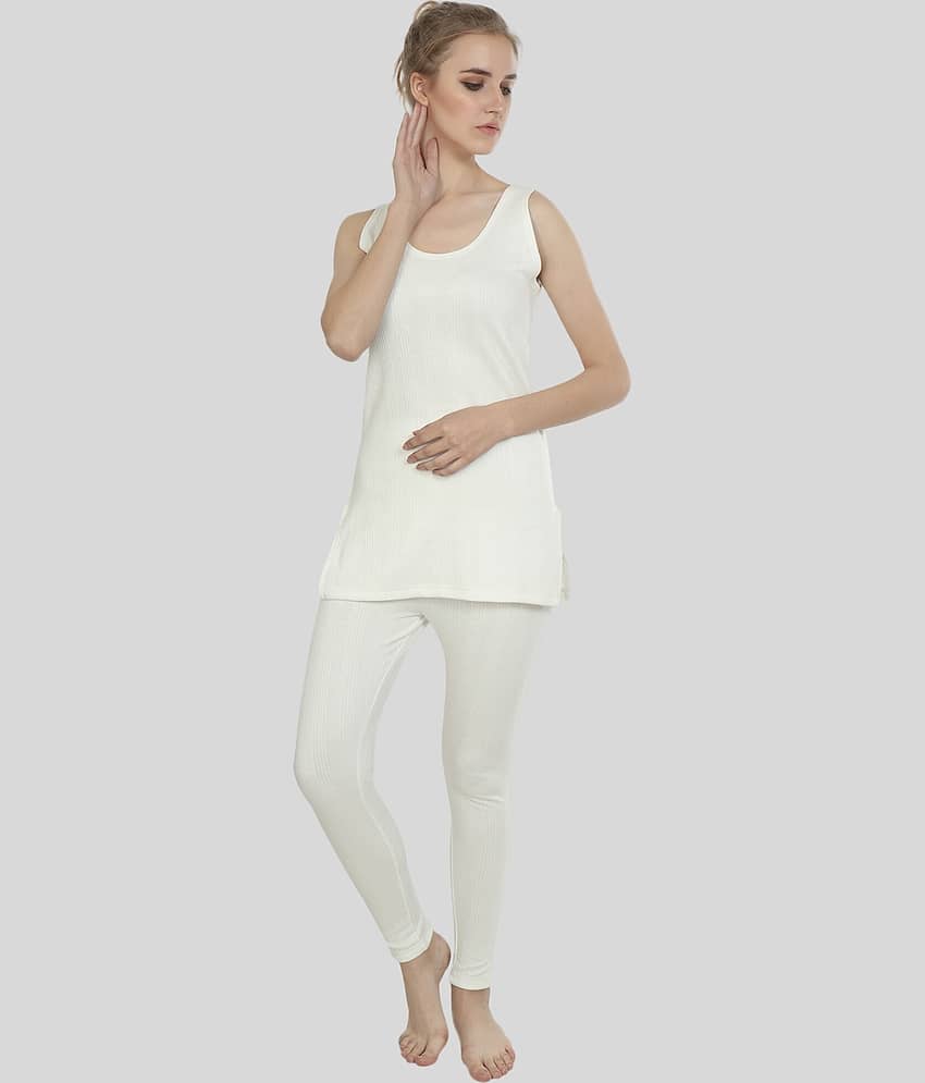 Zeffit Cotton Blend Thermal Sets - White Pack of 1