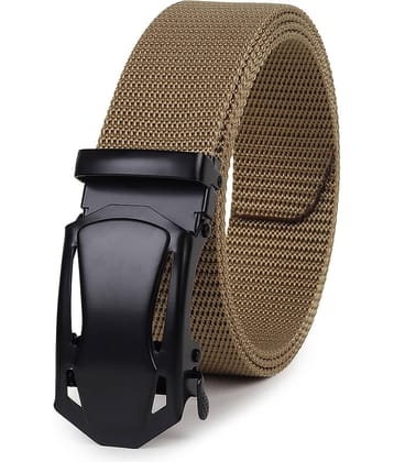 SILKSHOPPING - Black Nylon Men's Casual Belt ( Pack of 1 )