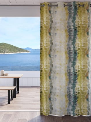 DDECOR - 100% PolyesterAbstract PatternDoor 7 Ft|135 CM X 225 CM| - Turquoise