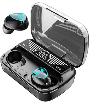 VEhop Alien Bluetooth True Wireless (TWS) In Ear 35 Hours Playback Low Latency,Powerfull bass IPX4(Splash & Sweat Proof) Black