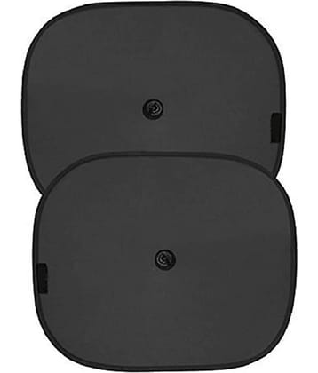 Car Sun Shade for Side Windows (Black) Pack of 2