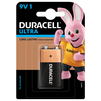 Duracell Ultra Alkaline 9V Batteries-Pack of 1