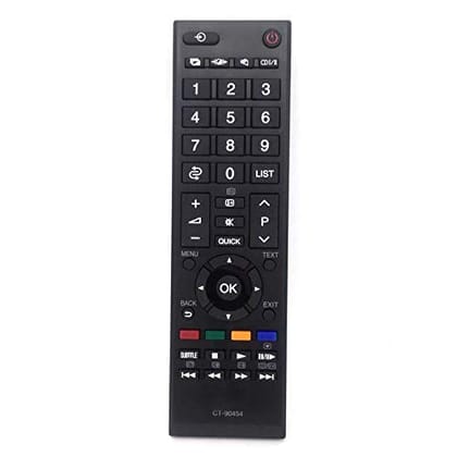 EHOP Compatible Remote Control for Toshiba LED/LCD TV Remote Controller Model No :CT-90454,CT-90423 (Please Match The Image with Your Old Remote)