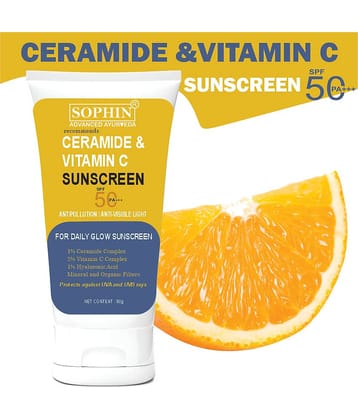 SOPHIN SPF 50 Sunscreen Cream For All Skin Type ( Pack of 1 )