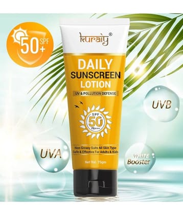 KURAIY SPF 50 Sunscreen Lotion For All Skin Type ( Pack of 1 )