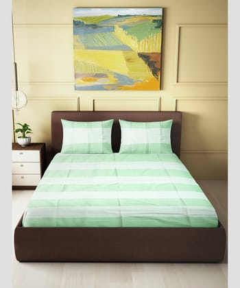 Bedspread Cotton Parrot White Line 90X100