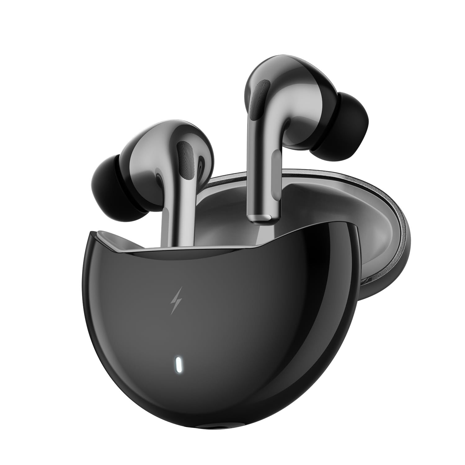 Fire-Boltt Aero TWS Earbuds Custom EQ, Wireless Bluetooth 5.4, Music & App Support, 50H Playtime, Fast Charging Case, 50ms Low Latency for Gaming, Touch Controls, IPX4 Waterproof, Clear Calls - Grey Fire-Boltt Aero TWS Earbuds Custom EQ, Wireless Bluetoo