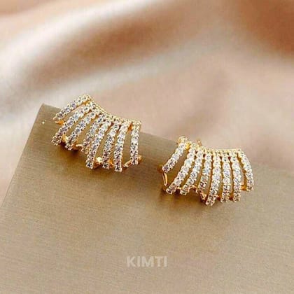 Women Gold-Plated Stud Earring