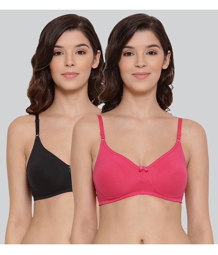 LYRA Pack of 2 Cotton Women's Everyday Bra ( Multicolor )