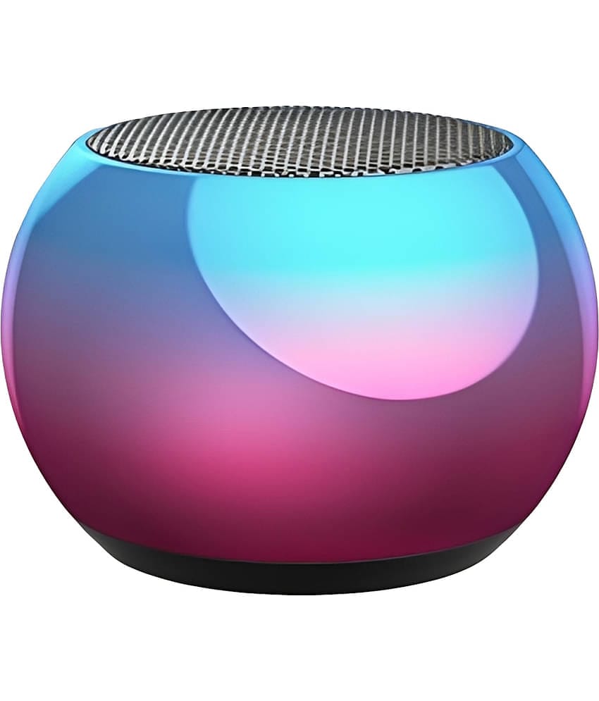 Tecsox Mini Speaker 4 W Bluetooth Speaker Bluetooth v5.0 with 3D Bass Playback Time 3 hrs Black
