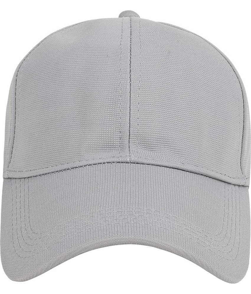 Zacharias - Gray Cotton Blend Men's Cap ( Pack of 1 )