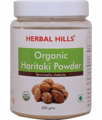 Herbal Hills Organic Haritaki Powder 200 gm Pack of 4