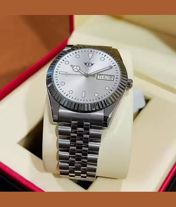 EEWHI Silver Stainless Steel Analog Men's Watch