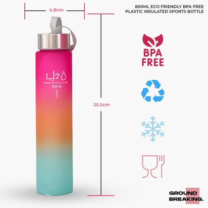280 ml Sports Gallon Motivational Water Bottles with Time Marker GYM Fitness Water Bottle with Straw & Handle, Water Bottle Leak proof BPA Free Plastic
