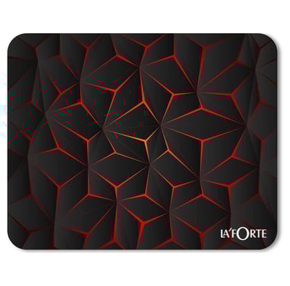 Flixx Computer Laptop Non-Slip Rubber Mousepad (3 mm )-Black Abstract