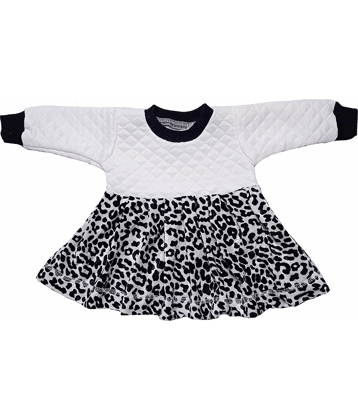 HVM Baby Girl Full Sleeves Frock (6-12M, 12-18M, 18-24M, 2-3Y, 3-4Y, 4-5Y)