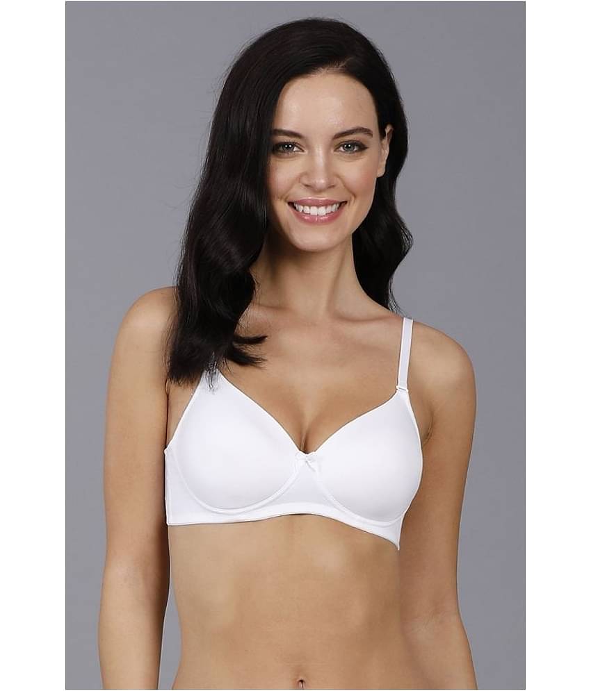 Amante Polyamide Lightly Padded Women's T-Shirt Bra ( White )