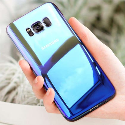 Shiny Blue Light Ray Ultra Thin Premium Luxury Case-Samsung Galaxy S7 Edge