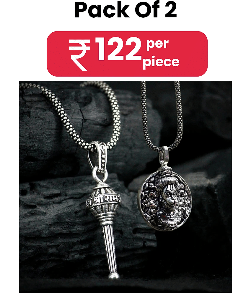 DvR ClicK Pooja Mala HANUMAN PENDANT ( Pack of 2 )
