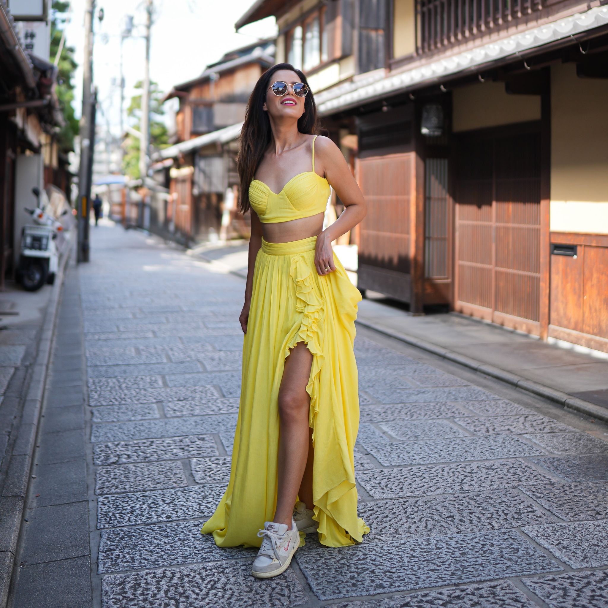 Aakriti Rana In Kyoto Yellow 2-Piece Set-XS