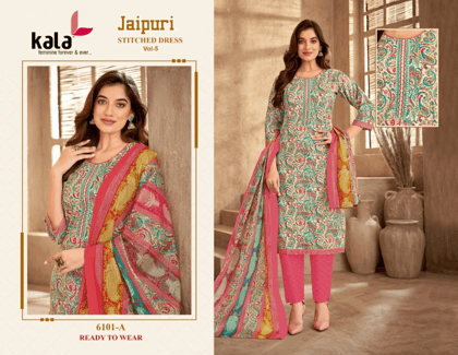 Jaipuri Kala Readymade Pant Style Suits Vol 5