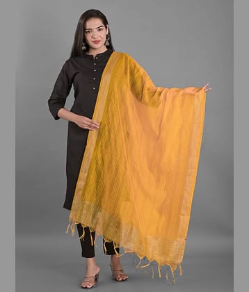 Apratim - Yellow Chanderi Women's Dupatta - ( Pack of 1 )