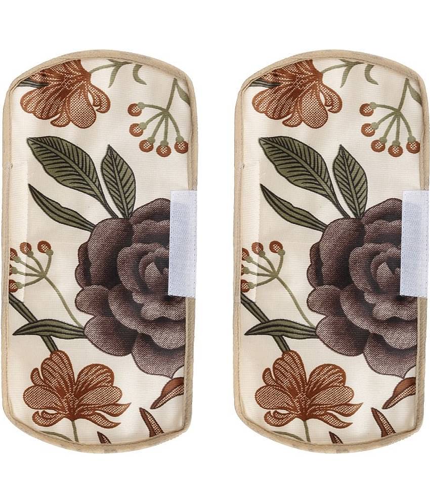 E-Retailer Set of 2 Polyester Red Fridge Handle Cover