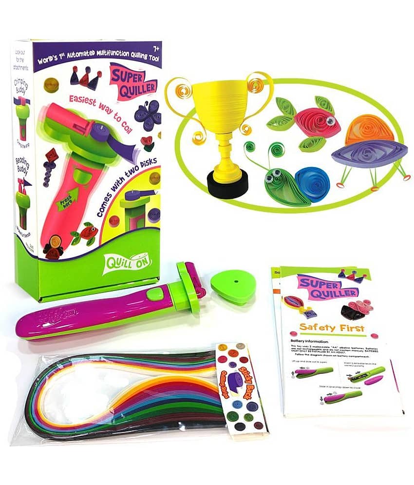 QUILL ON - Super Quiller - Automated Multifunction Quilling Tool - Pink