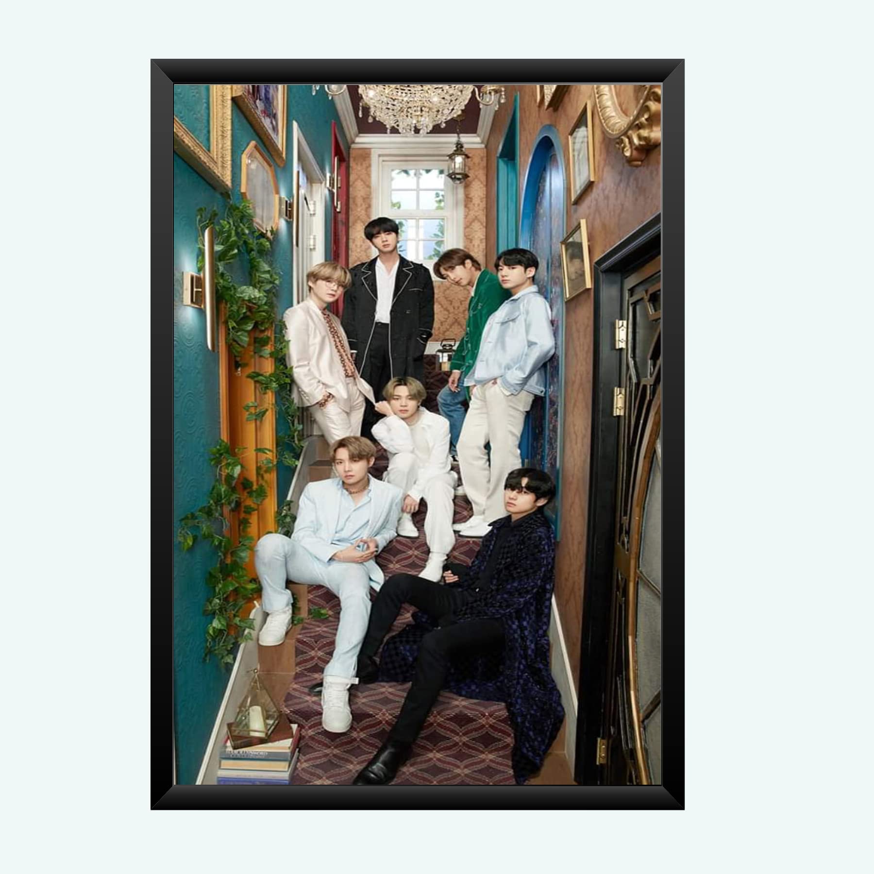 Nokkes Bts Army Bangtan Boy V suga J-Hope Jungkook Jin Jimin Rm 8X12 Inch Size Photo Frame Photo Home Office_bts2_96