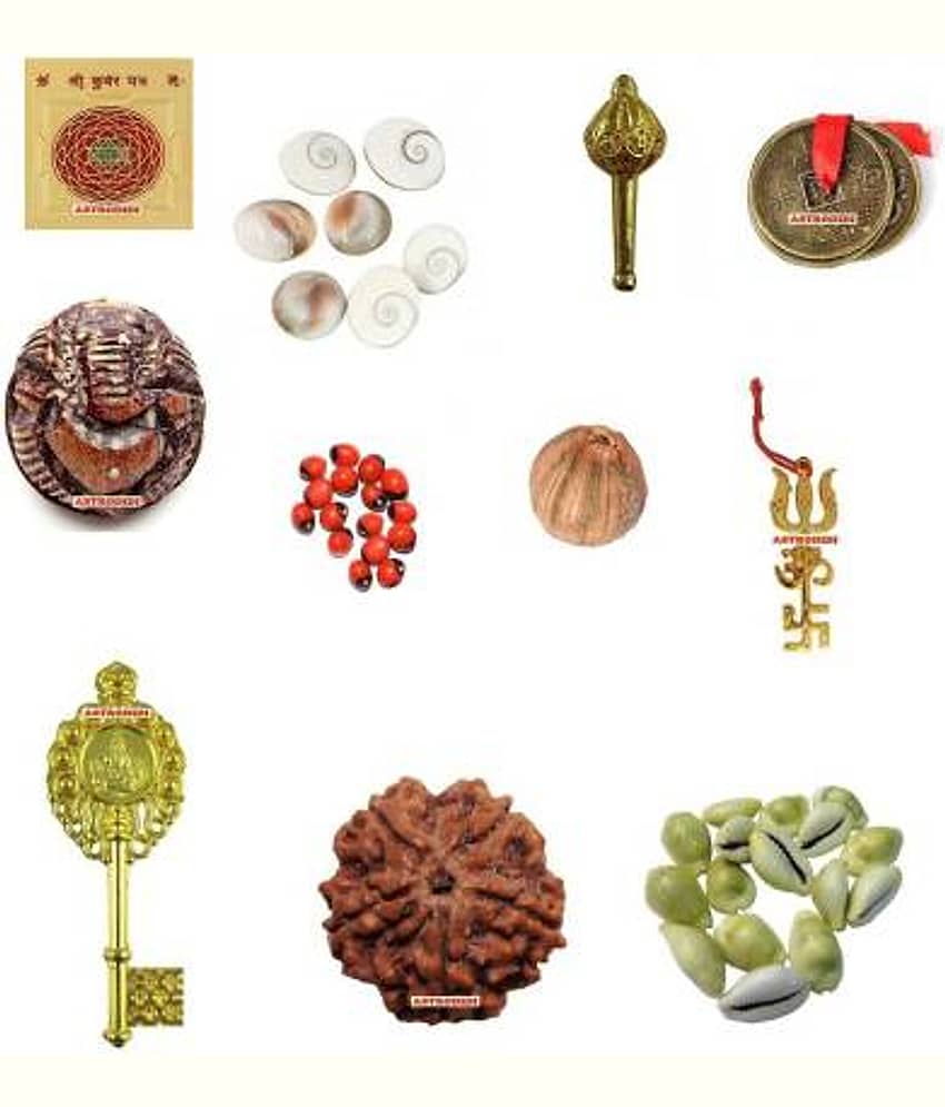 Astrodidi Shri Laxmi Puja Lakshmi Pujan Samagri Pack With Kuber Plated Yantra