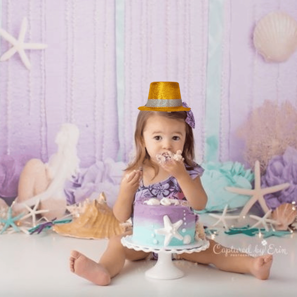 Golden Round Small Glitter Top Hat - Party and Festive Needs | Buy online on ZillyBuy
