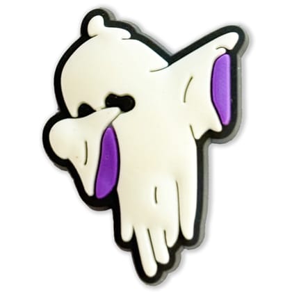 Dabbing Ghost Shoe Charm