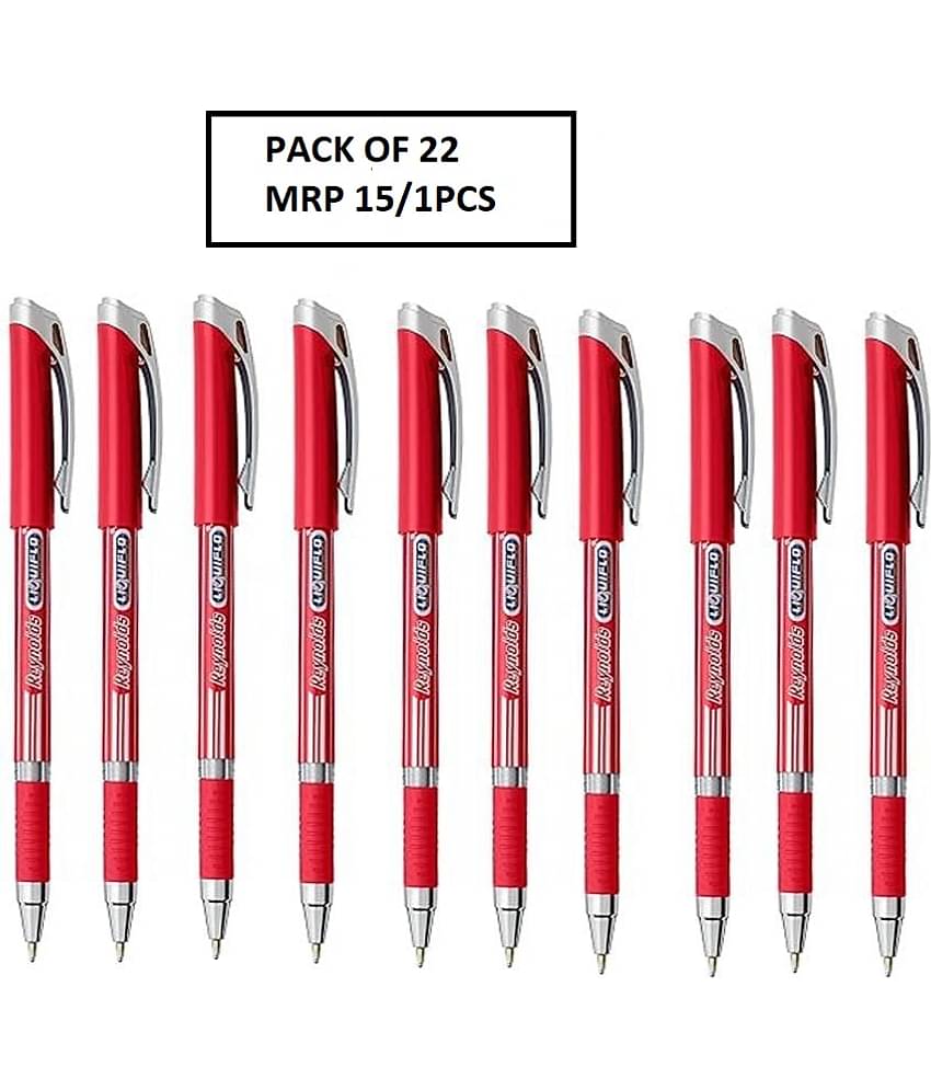 Reynolds Liquiflo Ball Pen 1 Pcs Red (Pack of 22)