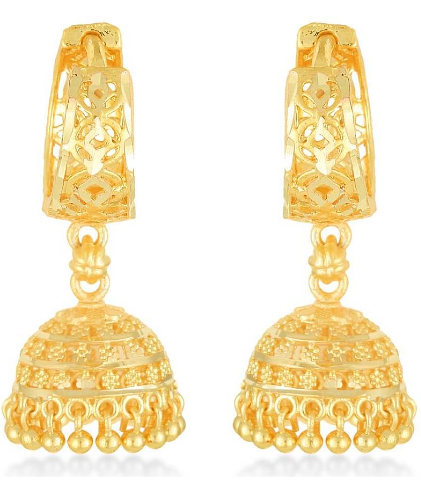 Vighnaharta Traditional wear Gold Plated alloy jhumka Bali Earring for Women and Girls (VFJ1247ERG)