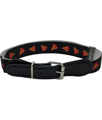 Zacharias Boy's Stretchable Printed Belt for kids (Black_1-6 Years)