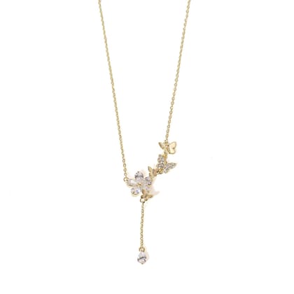 Agnesina Necklace | 925 Silver Necklace for Women-Gold