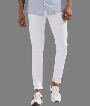 x20 - White Denim Skinny Fit Men's Jeans ( Pack of 1 )