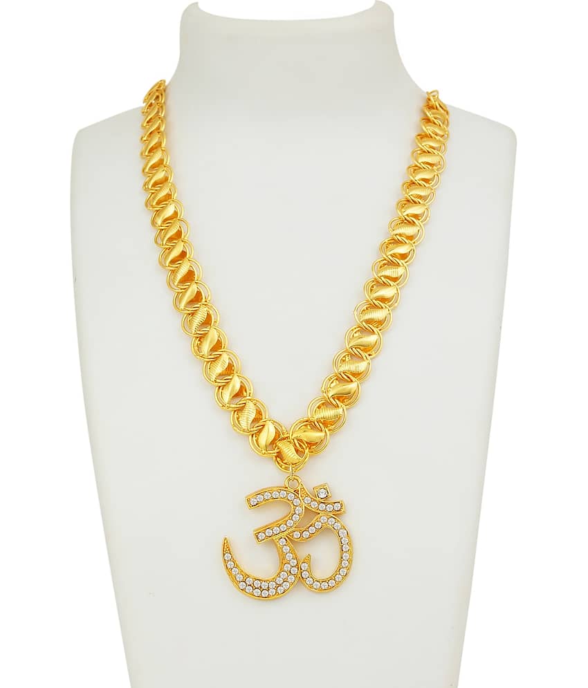 Exclusive OM Gold-plated Alloy Pendant