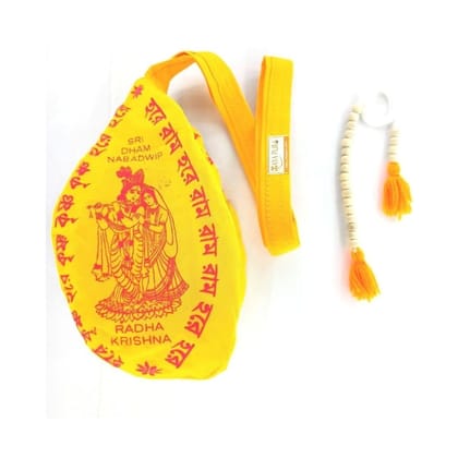 MAYAPURI Japa Mala Bag/Chanting Bag/Japa Bag with Sakshi Mala Counter
