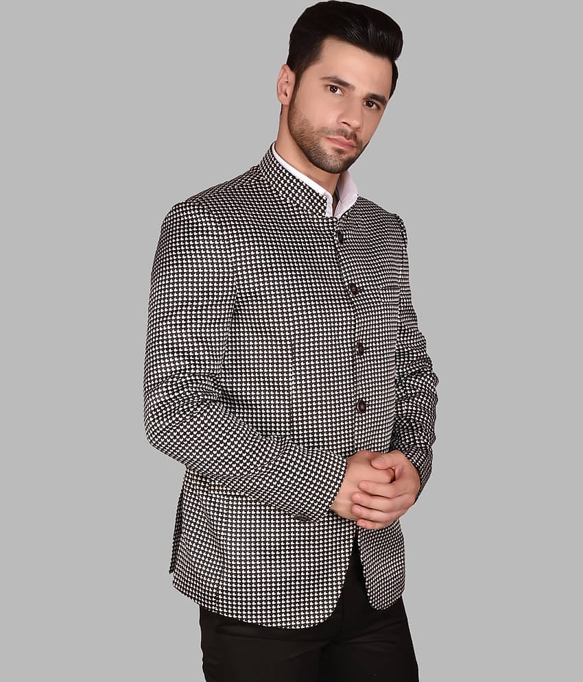 PRINTCULTR Cotton Blend Men's Blazer - Black ( Pack of 1 )