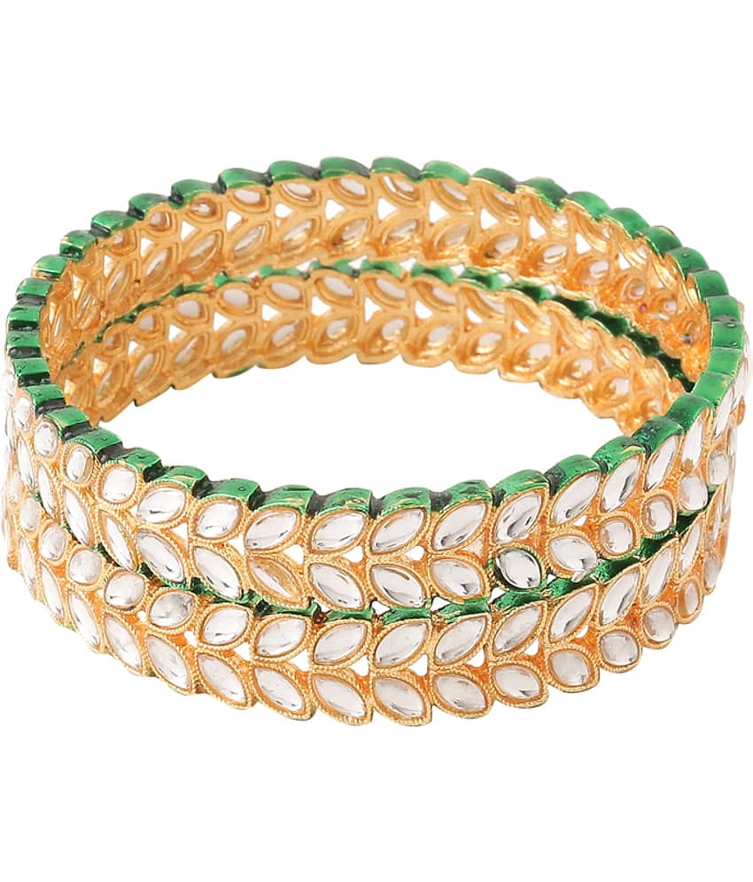 VIRAASI - Gold Bangle Set ( Pack of 1 )