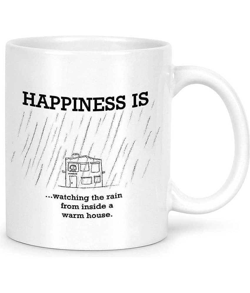 Idream Quote Printed Ceramic Coffee Mug 1 Pcs 330 mL