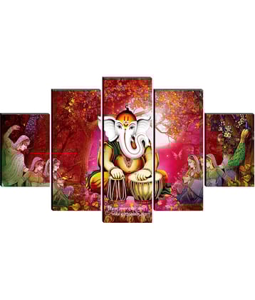 Saf Lord Ganesh Ji Religious Wall Hanging Framed Painting